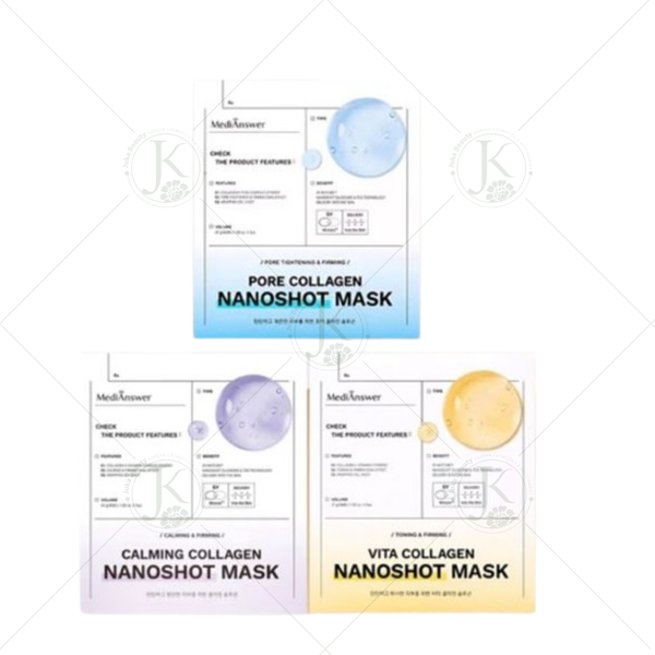  Mặt nạ thạch căng bóng da Medianswer Collagen Nanoshot Mask 37g (3 dòng) 