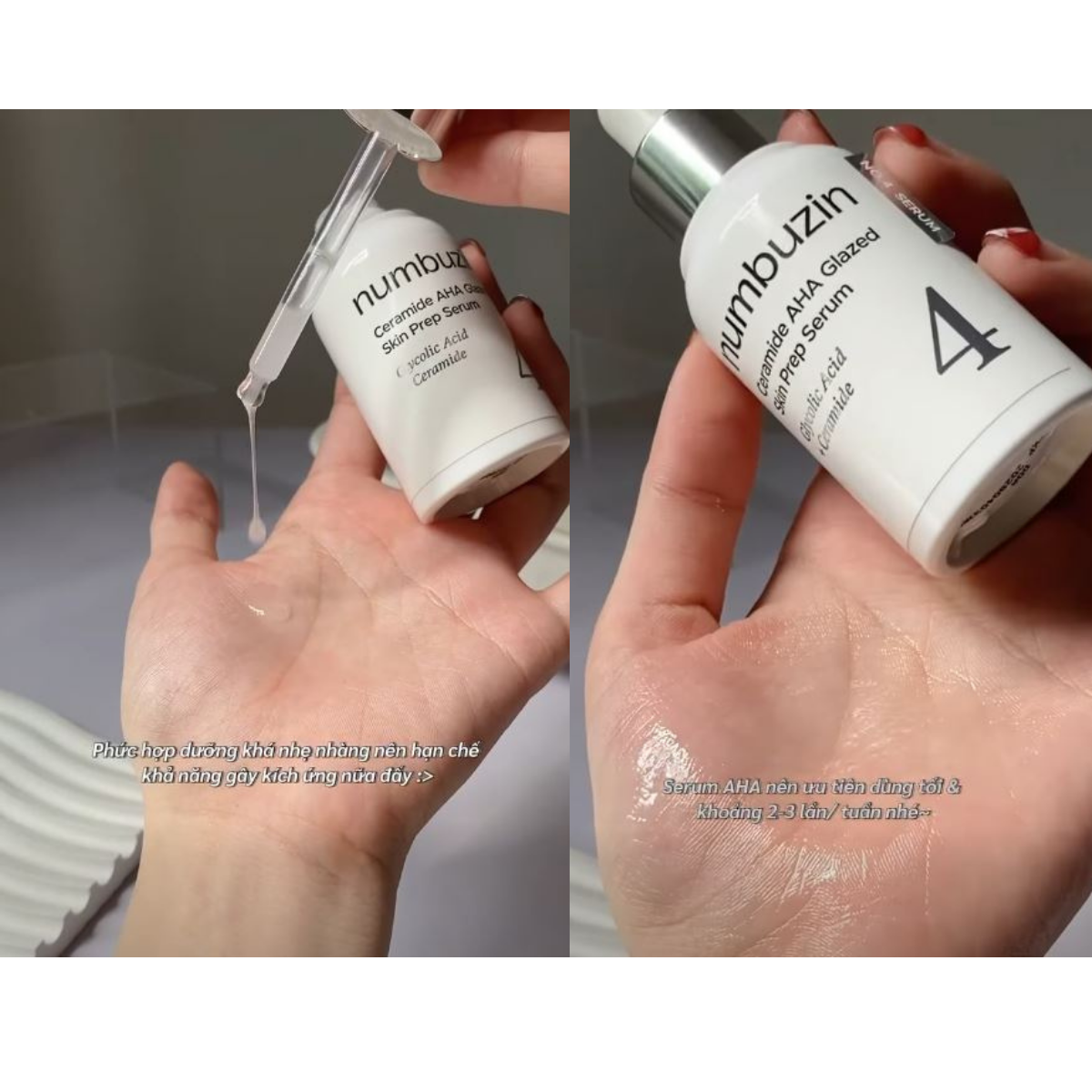  Tinh Chất Tẩy Tế Bào Chết, Căng Bóng Da Numbuzin No.4 Ceramide AHA Glazed Skin Prep Serum 30ml 