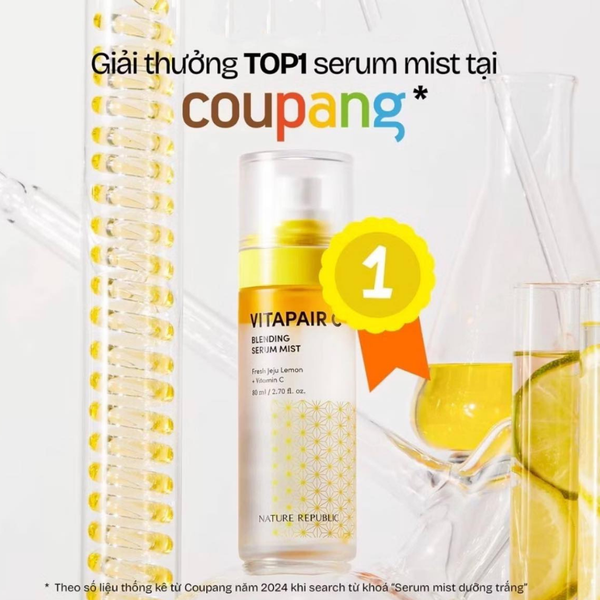  Tinh chất dạng xịt khoáng Nature Republic Vitapair C Blending Serum Mist 80ml 