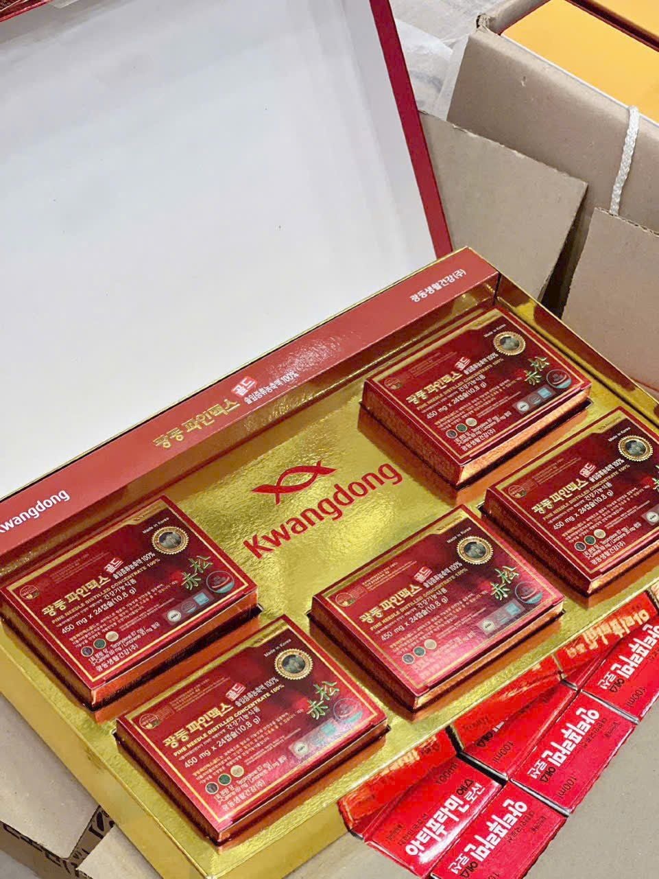  Tinh dầu thông đỏ Kwangdong Pine Needle Distilled Concentrate 100% 450mg (120 viên) 