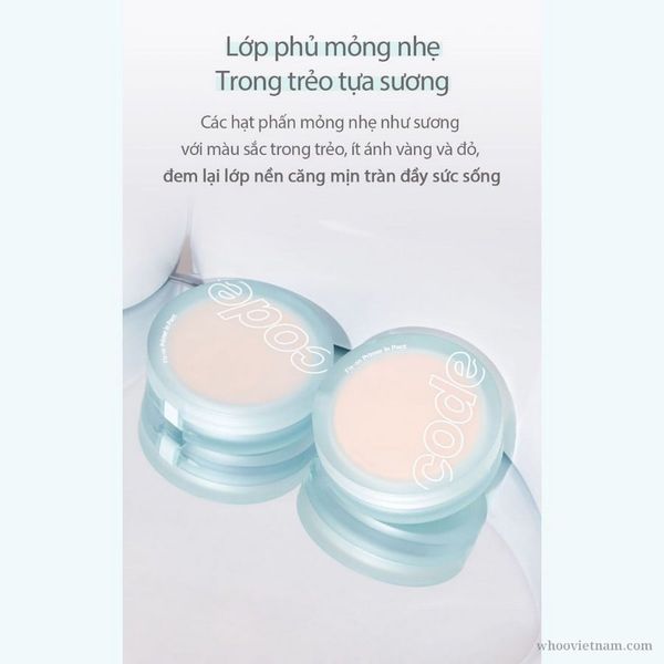  (Mẫu mới) Phấn Phủ Nén Kiềm Dầu Code Glokolor Fix On Primer In Pact 11g 