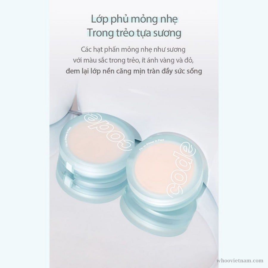  (Mẫu mới) Phấn Phủ Nén Kiềm Dầu Code Glokolor Fix On Primer In Pact 11g 