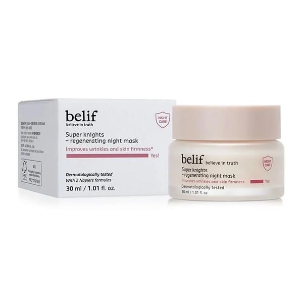 Mặt Nạ Ngủ Tái Tạo Da Belif Super Knights REGENERATING NIGHT Mask (Hồng) 
