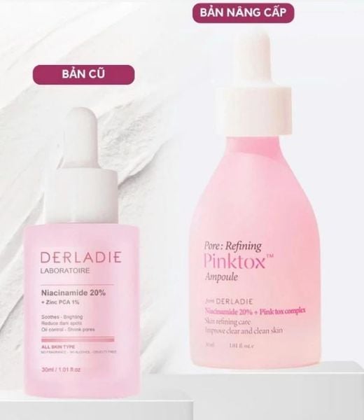  (Mẫu mới) Tinh chất cấp ẩm, kiềm dầu Derladie Laboratoire Pore Refining Pinktox Ampoule 30ml 