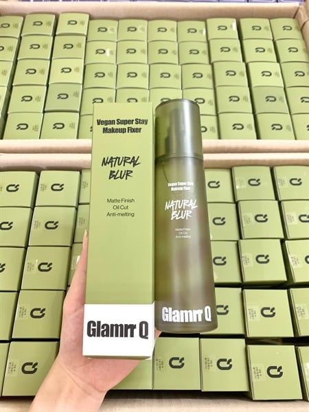  Xịt Khóa Nền Glamrr Q Vegan Super Stay Makeup Fixer (2 DÒNG) 