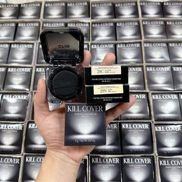  (KÈM LÕI) Phấn nước che phủ mịn Clio Kill Cover Founwear Cushion SPF40+ PA+++ 