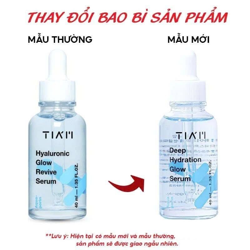  (Mẫu mới) Tinh Chất Cấp ẩm, Căng Bóng Da Tiam Hyaluronic Glow Revive Serum 40ml 
