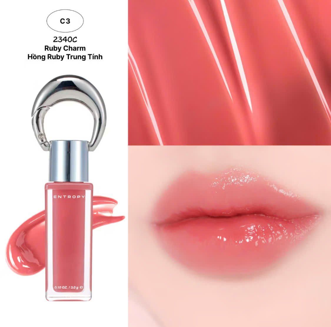  (Mẫu mới) Son Tint Bóng, Lì Entropy Charm Tint 3g 