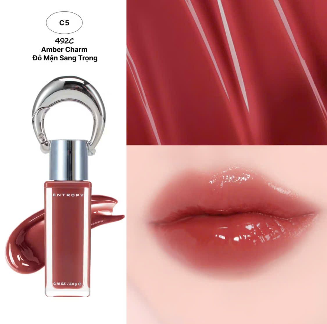  (Mẫu mới) Son Tint Bóng, Lì Entropy Charm Tint 3g 