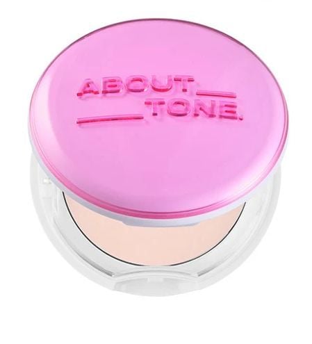  Phấn Phủ Nén Có Nhũ, Kiềm Dầu About Tone Glow Powder Pact 8g (Hồng) 