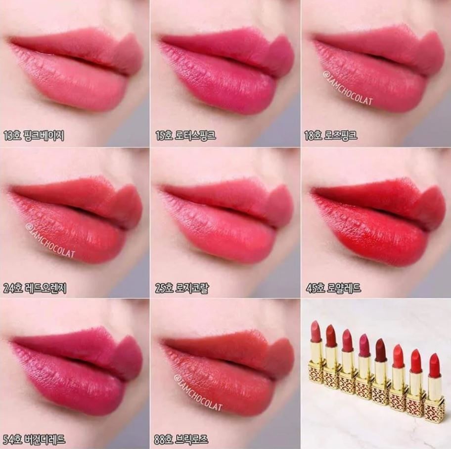  (HÀNG ORDER) Son thỏi lì Hoàng Cung The History of Whoo Gongjinhyang:Mi Luxury Velvet Lip Rouge 6g 