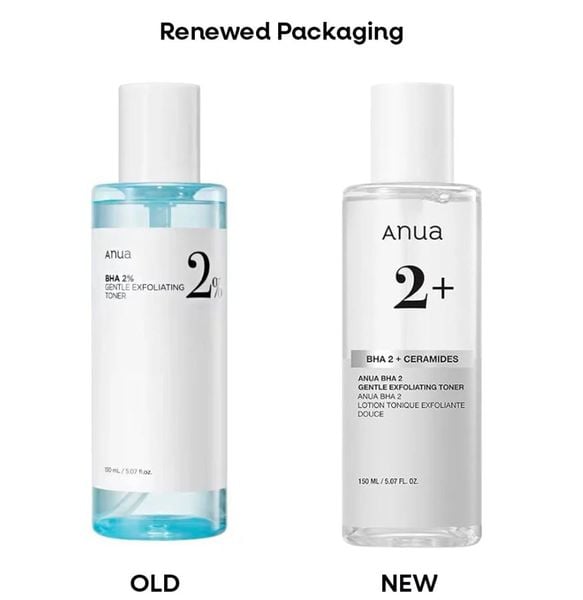  (Mẫu mới) Nước Hoa Hồng Dưỡng ẩm, Tẩy Da Chết Anua BHA 2% Gentle Exfoliating Toner 150ml 