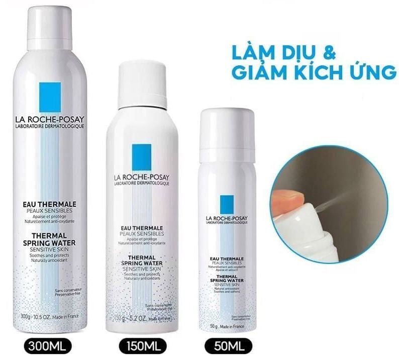  Xịt Khoáng Làm Dịu Da, Cấp ẩm La Roche-Posay Thermal Spring Water 150ml 