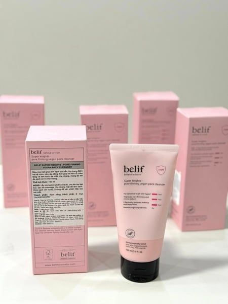  Sữa Rửa Mặt Dưỡng ẩm, Chống Lão Hóa Belif Super Knights Pore Firming Vegan Pack Cleanser 150ml 