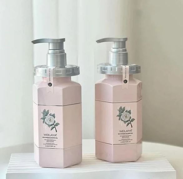  Sữa tắm trắng da hoa trà Weilaiya Niacinamide Shower Gel 450ml 