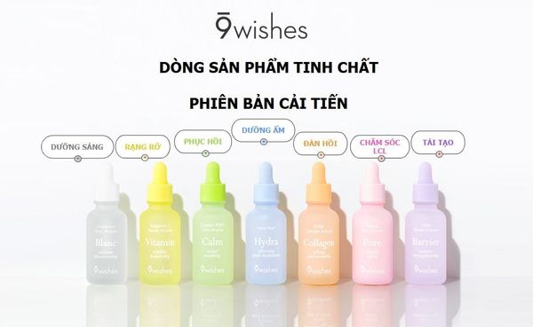  (Mẫu mới) Tinh chất Cấp ẩm, Sáng Da 9Wishes Ampule Serum 30ML 