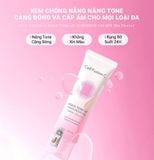  Kem chống nắng nâng tone, cấp ẩm Cell Fusion C Aqua Tone Up Sunscreen 100 SPF50+ PA++++ (Hồng mới) 