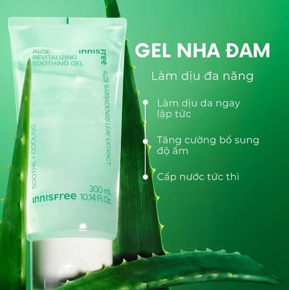  Gel dưỡng ẩm nha đam Innisfree Aloe Revitalizing Soothing Gel 300ml 