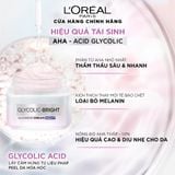 Kem Dưỡng Sáng Da Ban Đêm L'Oréal LOREAL Glycolic Bright Glowing Cream NIGHT 50ml 