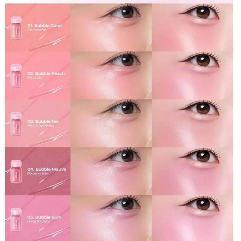  Má hồng dạng serum Gslay Bubble Gleam Blush Serum 4.5g 