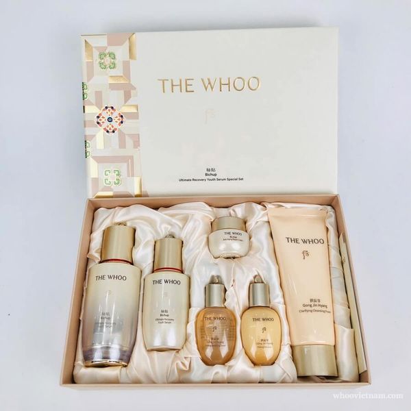  Bộ tinh chất chống lão hóa The Whoo Bichup Ultimate Recovery Youth Serum Special Set (6 món) 