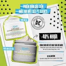  (Mẫu mới) Mặt Nạ Đất Sét Kiềm Dầu Kiehl's Rare Earth Deep Pore Cleansing Masque 14ml 