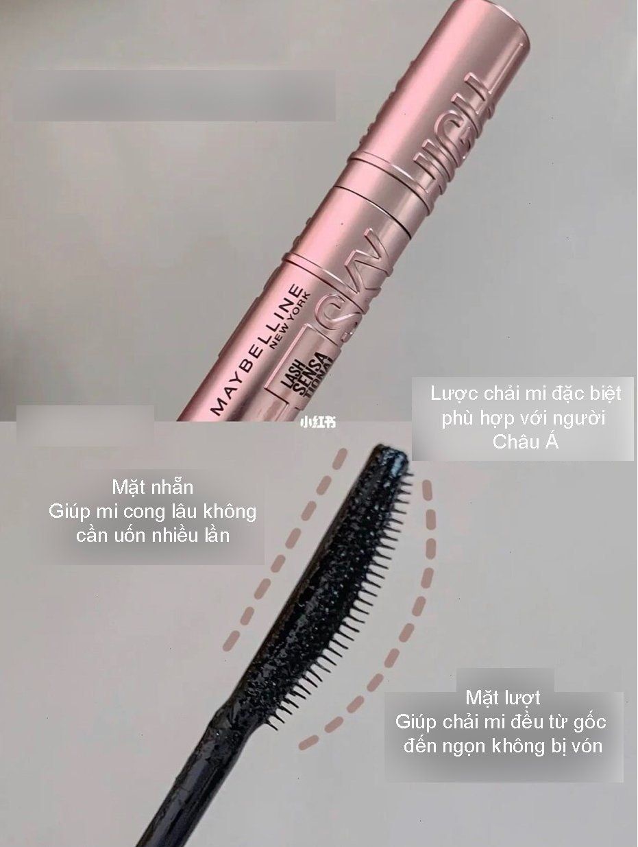  (Mẫu mới) Chuốt Mi Chống Trôi Maybelline New York Lash Sensational Sky High Waterproof Mascara 802 VERY BLACK 