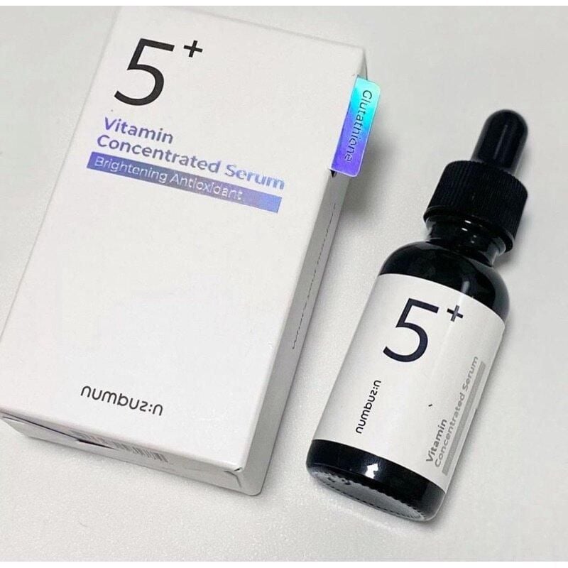  Tinh Chất Dưỡng Trắng Da Numbuzin No.5+ Glutathione Vitamin Concentrated Serum 30ml 