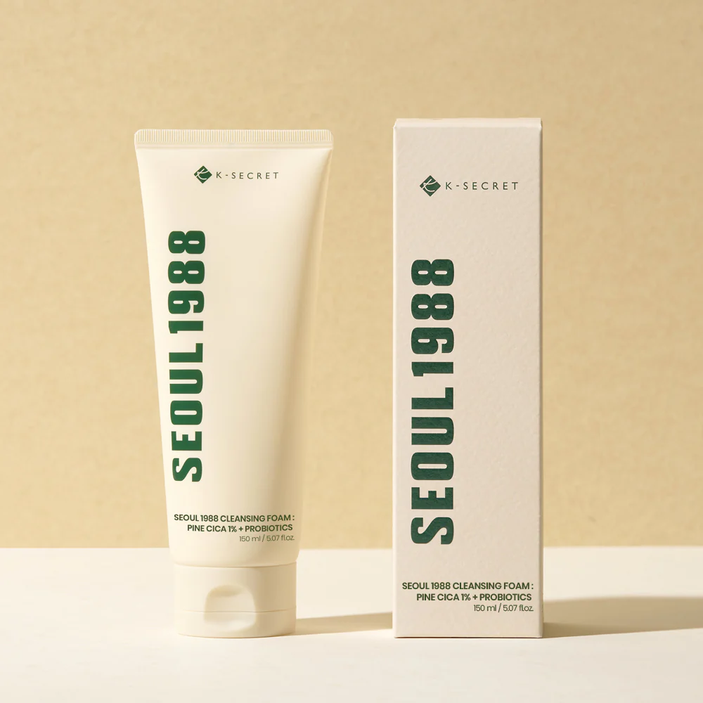  Sữa Rửa Mặt K-Secret Seoul 1988 Cleansing Foam: Pine Cica 1% + Probiotics 150ml 