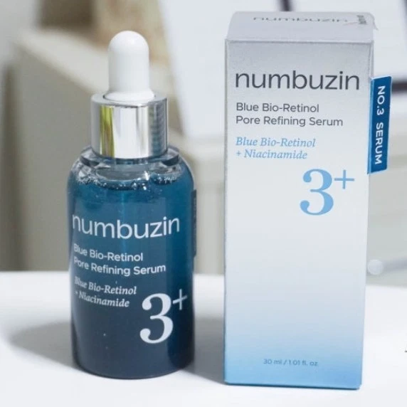  Tinh Chất Numbuzin Thu Nhỏ Lỗ Chân Lông Numbuzin No.3 Blue Bio Retinol Pore Refining Serum 30ml 