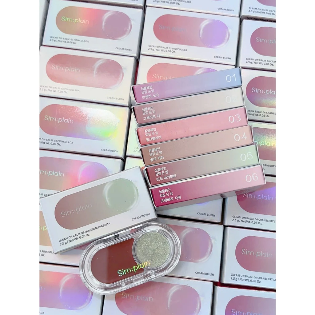  Má Hồng Kem SIM;PLAIN Gleam On Balm 2.5g 