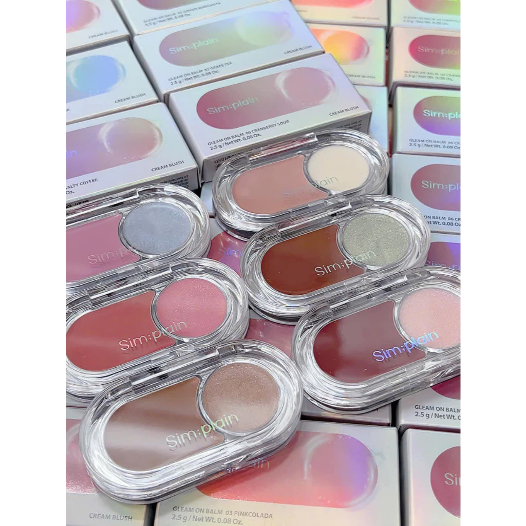  Má Hồng Kem SIM;PLAIN Gleam On Balm 2.5g 