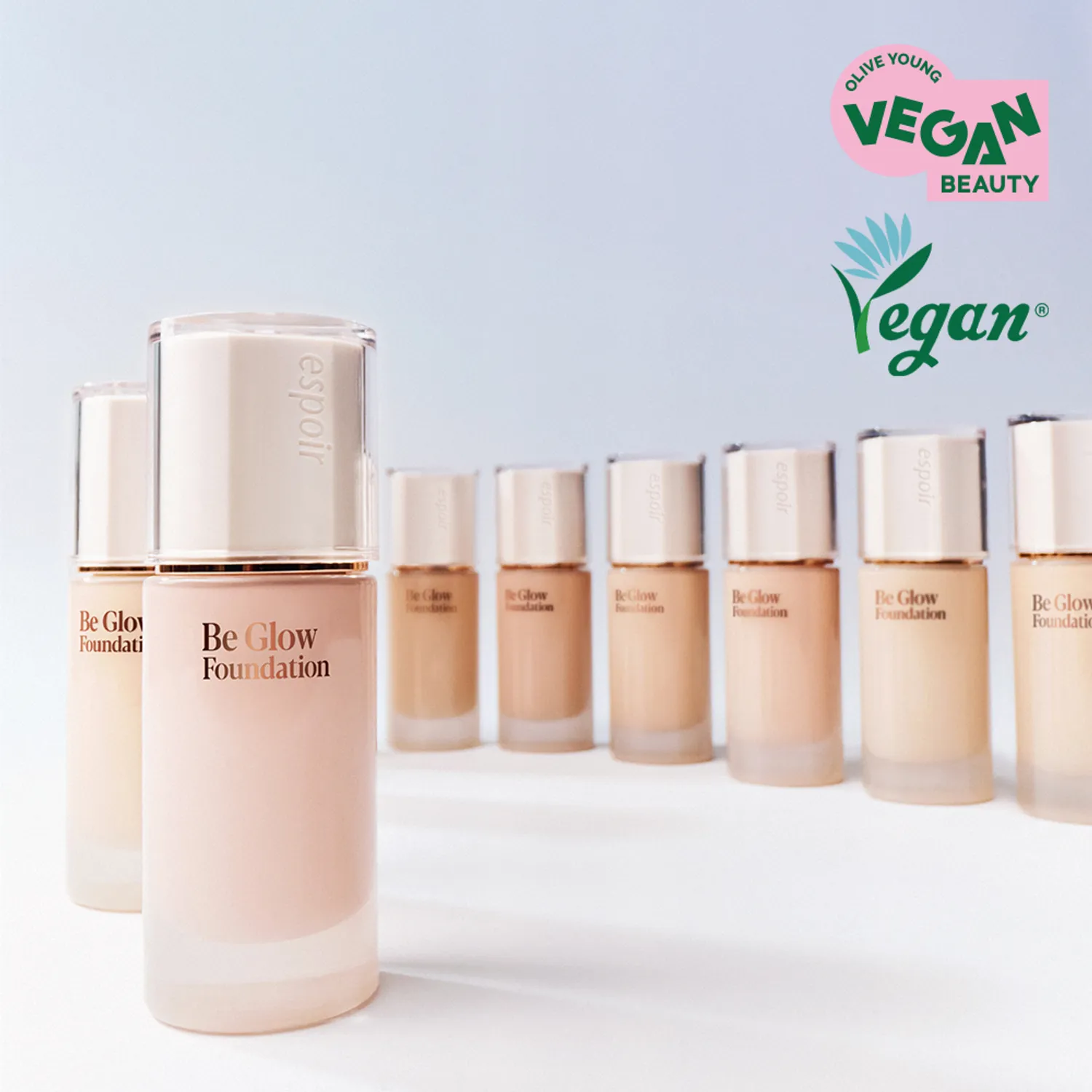  (MẪU MỚI) Kem nền căng bóng Espoir BE GLOW FOUNDATION 30g 