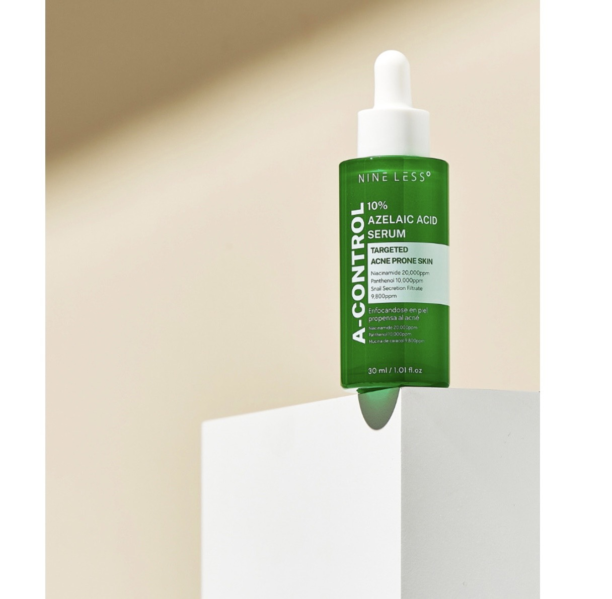  (XANH LÁ) Tinh Chất Giảm Thâm Mụn Nineless A-Control 10% Azelaic Acid Serum 30ml 