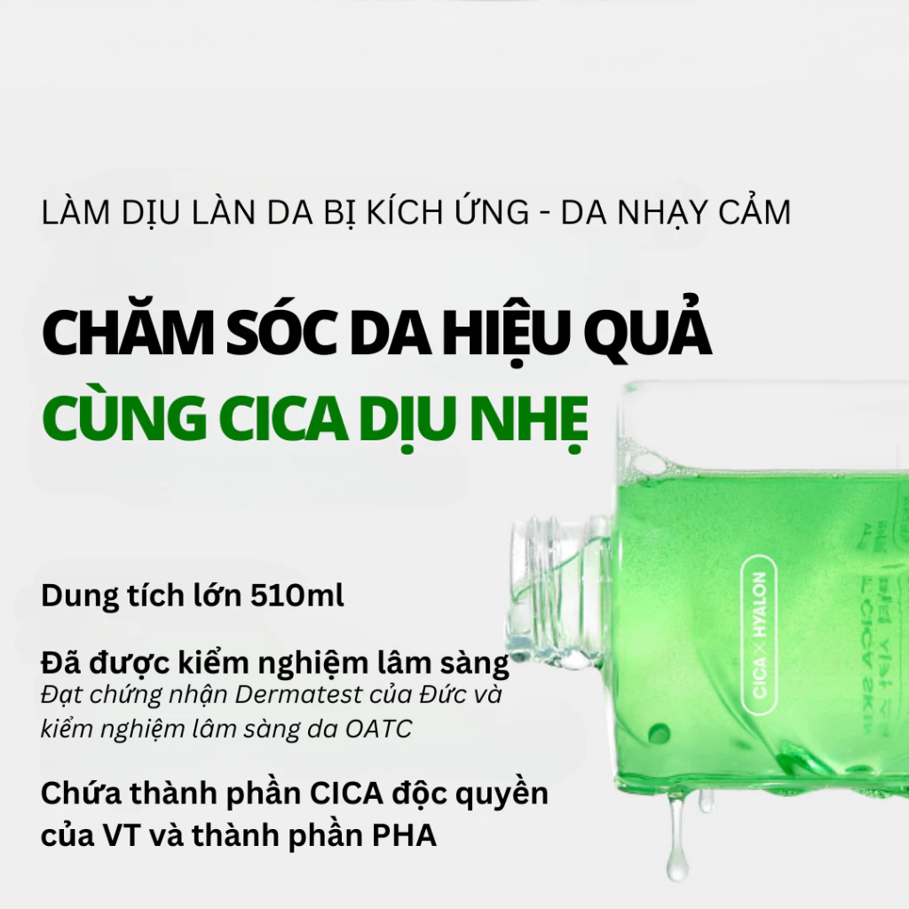  Nước Hoa Hồng VT Cica Skin 510ml 