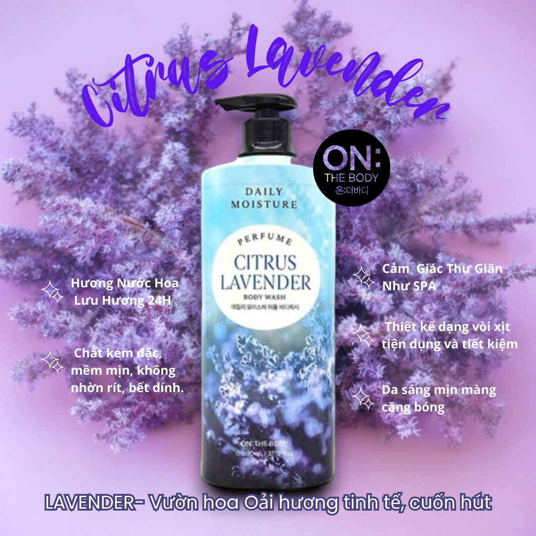  Sữa Tắm Hương Nước Hoa ON: The Body Daily Moisture Perfume Body Wash 1100ml 