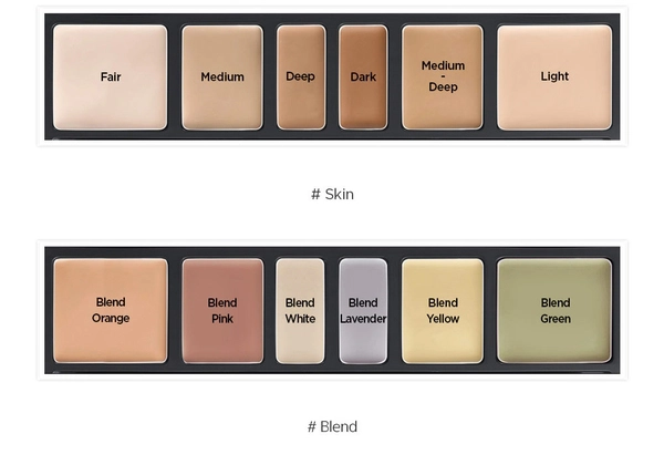  Bảng Triệt Sắc Jung Saem Mool Artist Concealer Palette 6.6g 
