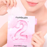  (1 MIẾNG) Mặt Nạ Giấy Numbuzin Cấp Ẩm Numbuzin No.2 Rose PDRN Collagen Plumping Sheet Mask 35ml 