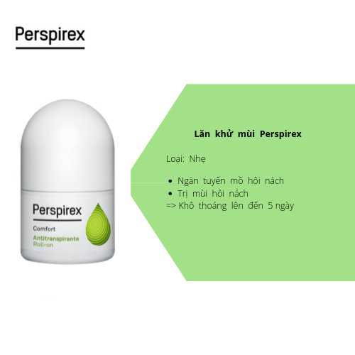  Lăn Khử Mùi Perspirex 20ml 