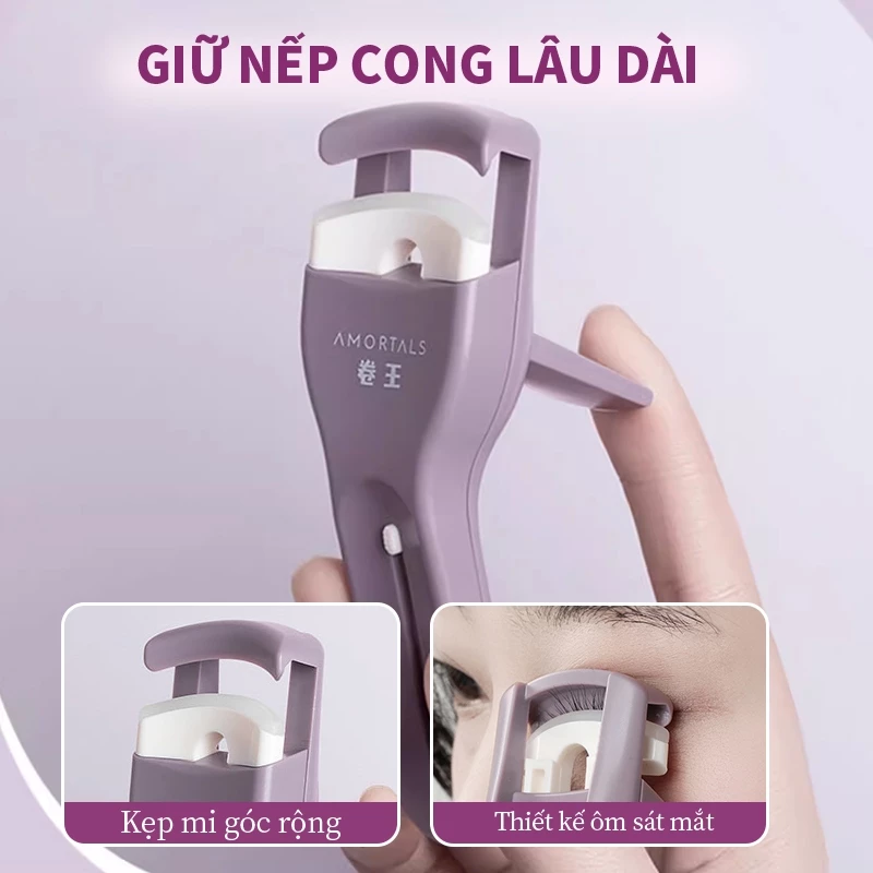 Kẹp Bấm Mi Có Đầu Chuốt Mi Amortals Curl Master Eyelash Curler 