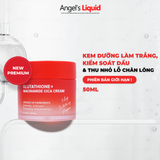  Kem Dưỡng Trắng, Thu Nhỏ Lỗ Chân Lông Angel's Liquid Glutathione+ Niacinamide Cica Cream 50ml (Bản Đỏ) 