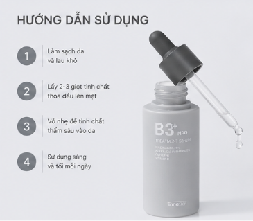  (HSD 10/27) Tinh Chất Innoskin B3 NAG Treatment Serum 50ml 