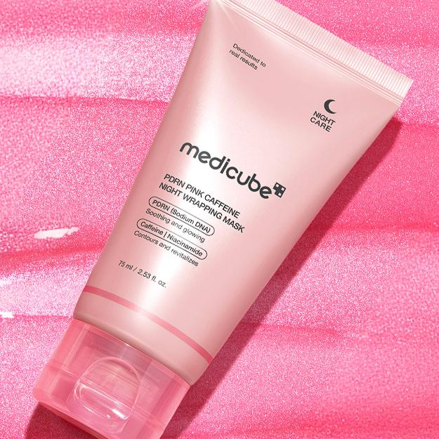  Mặt Nạ Ngủ Căng Bóng, Tái Tạo Da Medicube PDRN Pink Caffeine Night Wrapping Mask 75ml 