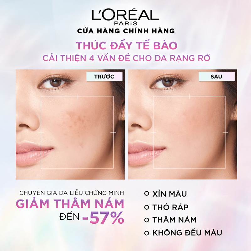  Kem Dưỡng Sáng Da Ban Đêm L'Oréal LOREAL Glycolic Bright Glowing Cream NIGHT 50ml 