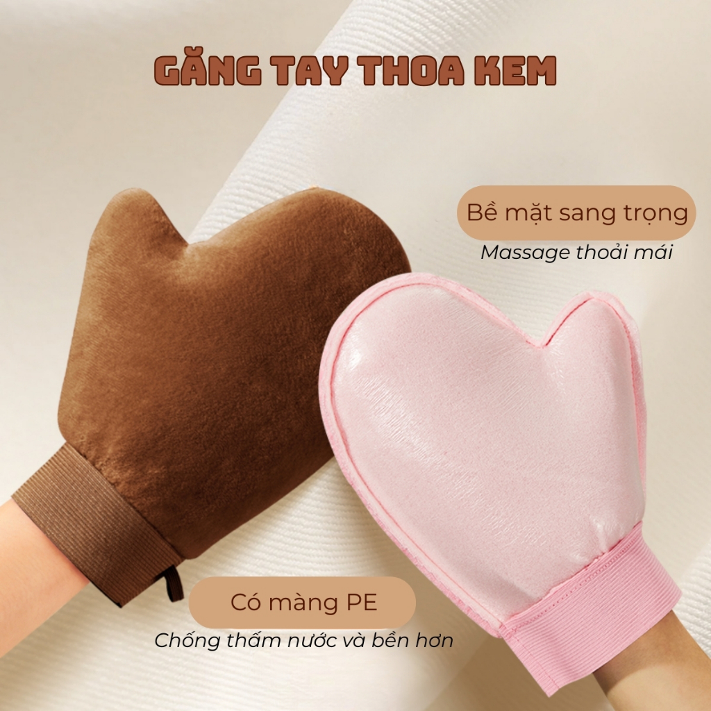  Găng Tay Dùng Để Bôi Thoa Mỹ Phẩm Kem Body 