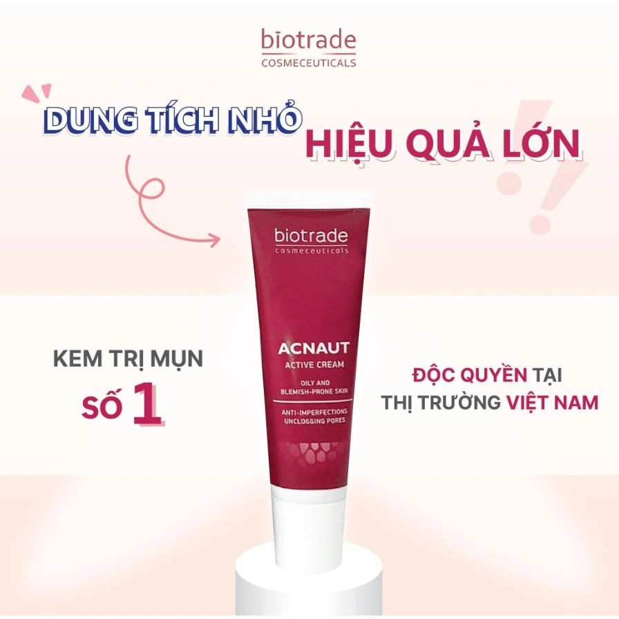  Kem Chấm Mụn Biotrade Acnaut Active Cream 15ml 