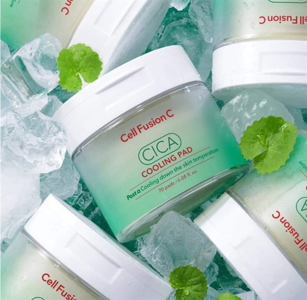  Toner Pad Hạ Nhiệt, Làm Dịu Cell Fusion C CICA Cooling Pad (70 miếng) 