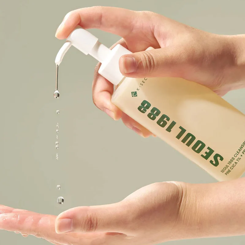  Dầu Tẩy Trang K-Secret Seoul 1988 Cleansing Oil: Pine Cica 1% + Probiotics 200ml 