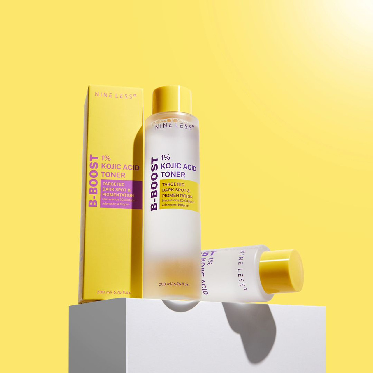  Nước hoa hồng sáng da Nineless B-Boost 1% Kojic Acid Toner 200ml 