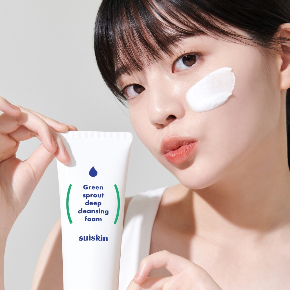  Sữa Rửa Mặt Suiskin Green Sprout Deep Cleansing Foam 150ml 